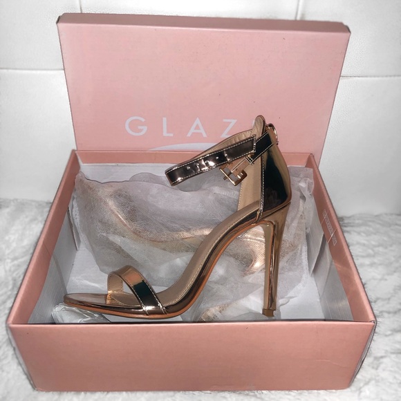 Glaze Rose Gold Heels - Picture 1 of 1